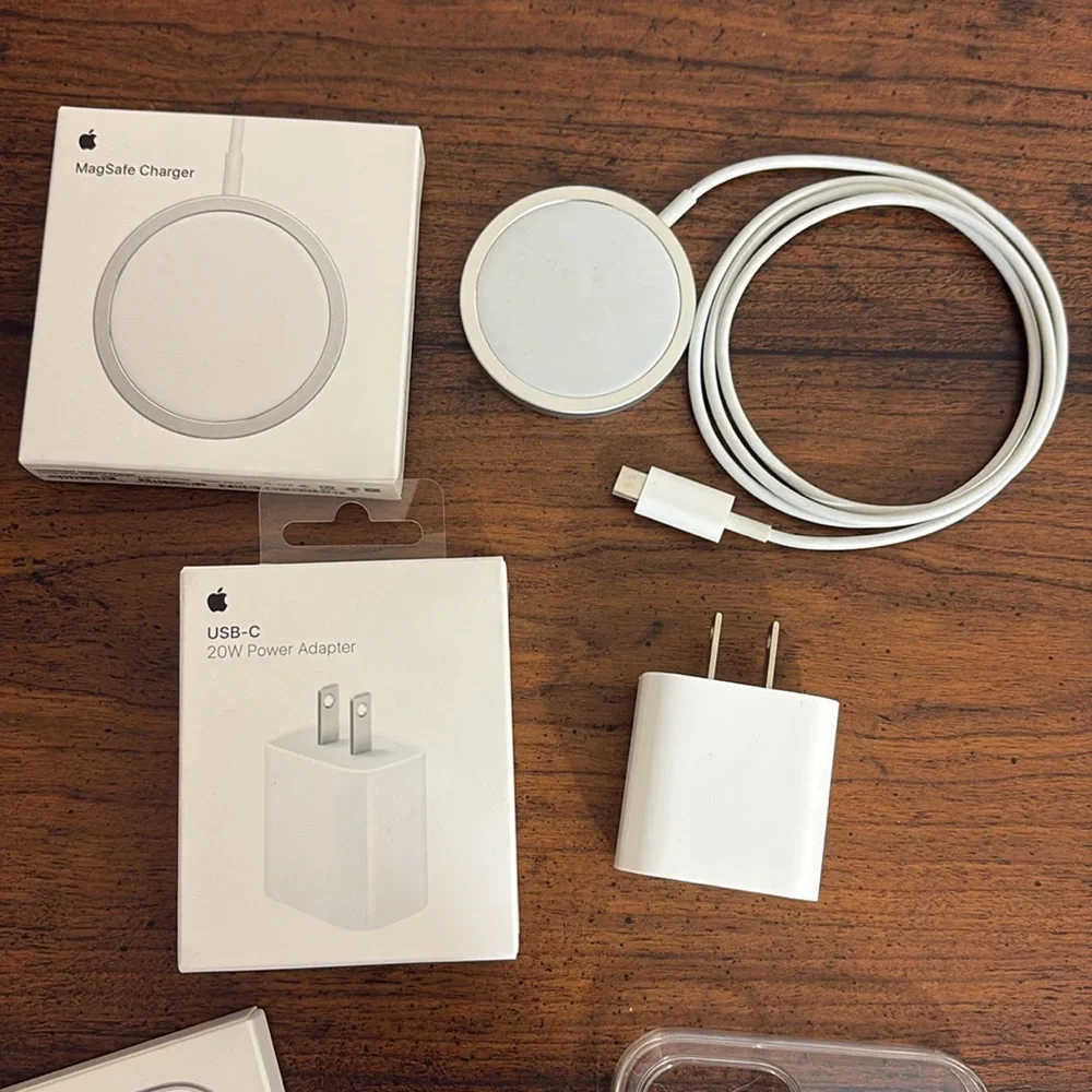 Apple iPhone 12 Pro Max Magsafe Case, Magsafe Charger AND USB C Charging Cube